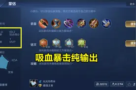 蒙恬上线7个小时候，国服榜出现神秘玩家，装备和铭文是核心图片