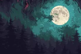 动物和景物完美融合，不愧是战斗种族，画画都这么霸气图片