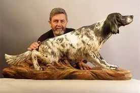 震撼！意大利天才雕刻师一把雕刻刀雕了30年，把动物雕“活”了图片