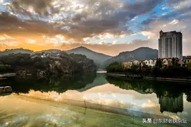 晨光与晚霞中的大连美景图片