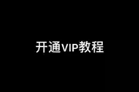 开通VIP教程。视频封面