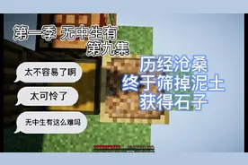 [我的世界无中生有]发展许久，箱中丝线合成筛子，终于获得石子