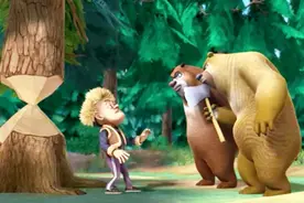 强哥的树砍的剩最后一斧子了，还是被熊大熊二给发现了视频封面