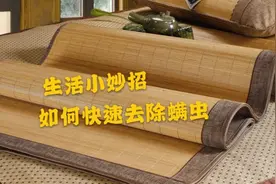 夏天换凉席了，生活小妙招，叫大家如何快速去除凉席上的螨虫视频封面