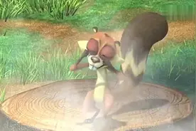 熊出没：吉吉好喜欢吃榴莲，直接躺榴莲堆里了！这可把大家熏坏了