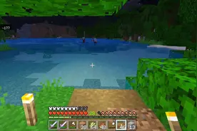 我的世界笑哥生存26：修路过程中遇到掠夺者，我只能绕路前行了