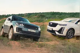 百万级别的路虎揽胜越野对比凯迪拉克XT6，路虎表现太轻松了视频封面