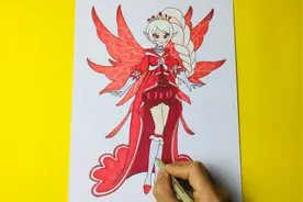 手绘小花仙第3季黑化的椿 这款黑化的椿很好看