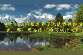 丈夫以死相逼妻子se诱案件知情者，那一场临终前的灭口行动视频封面
