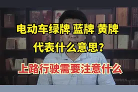 电动车绿牌、蓝牌、黄牌、代表什么意思？你都了解吗？视频封面
