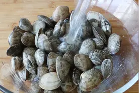 洗花蚬子，别总加盐直接洗，老渔民教我3招，蚬子快速吐沙，神奇视频封面