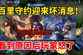 世冠皮肤到底是谁？百里守约迎来坏消息，看到原因后玩家怒了视频封面