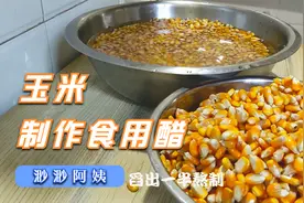 农村阿姨巧用玉米做醋，配方简单几分钟学会，在家自己就能做视频封面