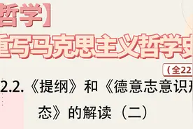 22.2.《提纲》和《德意志意识形态》的解读（二）视频封面