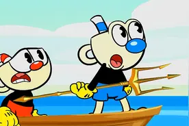 茶杯头动画：小红把小蓝卖了，换来美人鱼姐姐的神奇药水！视频封面