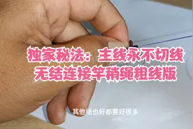 盘鱼大仙：独创秘法，主线永不切线全程无结受力连接竿稍绳绑法视频封面