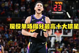 NBA现役单场得分最高的十大球星：库里高居第二，70分大神被质疑视频封面