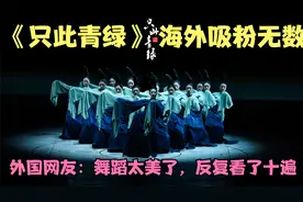 《只此青绿》海外吸粉无数，外国网友：舞蹈太美，反复看了几十遍视频封面