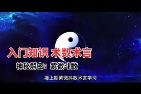 【神秘解密2】紫微斗数入门基础知识 术数术言 专用名词 二视频封面