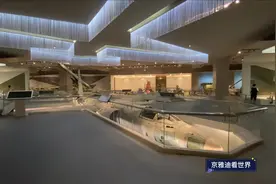 美国U-2高空侦察机残骸，展示在北京军事博物馆，地下一层