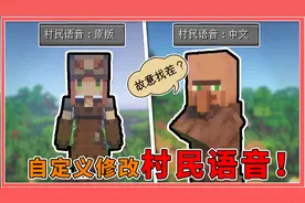 我的世界：村民还有中文语音？让交易更接地气，美好度过每一天！