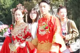 山西一大户人家嫁女，陪嫁十分霸气，新郎是一富家公子，阳光帅气视频封面