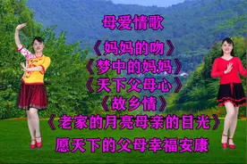 母爱情歌《妈妈的吻》《梦中的妈妈》《老家的月亮母亲的目光》视频封面