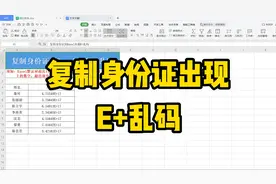 身份证号码复制到Excel表格中，号码都变成E+乱码，怎么解决呢视频封面