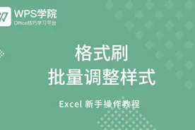 用好格式刷，批量调整表格样式视频封面