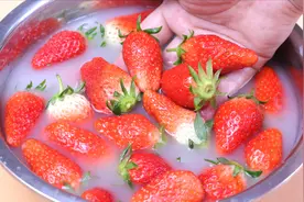 草莓不能乱洗，教你一招，农药虫卵全出来，洗得干净不破皮视频封面