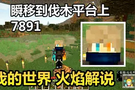 我的世界 火焰解说 7891 瞬移到伐木平台上