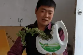 农村小伙用洗衣液桶制造花盆，分分钟制作完成，看到成品不敢相信