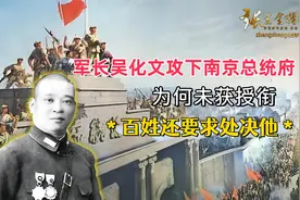 军长吴化文攻下南京总统府，为何未获授衔，百姓还要求处决他视频封面