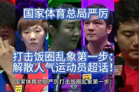 国家体育总局严厉打击饭圈乱象第一步：解散人气运动员超话！视频封面