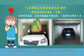 车库停车，车头朝里还是朝外？怎样避免刮蹭车库门口墙体？视频封面