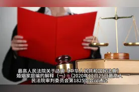 民法典婚姻家庭编司法解释视频封面