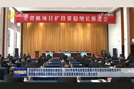 山东省抓项目扩投资稳增长推进会举行视频封面