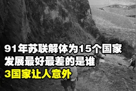 91年苏联解体为15个国家，发展最好最差的是谁？3国家让人意外视频封面