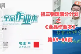 初三物理《全品作业本》第65-66页