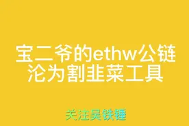 揭秘：宝二爷的ethw公链是如何割韭菜的！信息量大到你看不懂！视频封面