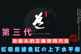 虹吸底滤怎样调平衡…【第三代】消音器的正确使用方法及注意事项视频封面