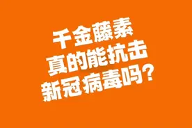 千金藤素抑制新冠病毒的效果强大，是有原因的。视频封面