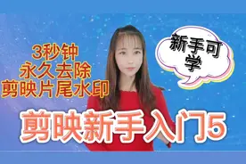 剪映新手入门5，教你3秒钟永久去除剪映水印片尾，真是太省事了