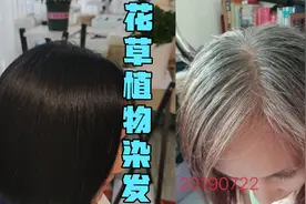 花草植物染发，不需要任何化学成分，就能把满头白发染成乌黑亮泽视频封面
