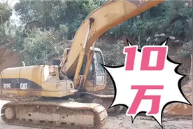 工地完工卡特320C纯土方机10万处理，天天干活机视频封面