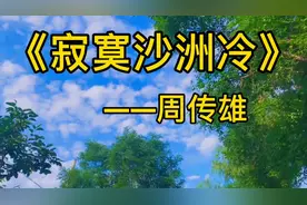一首好听的经典老歌《寂寞沙洲冷》周传雄，怀念我们逝去的青春视频封面