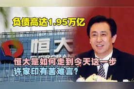 负债高达1.95万亿，恒大是如何走到今天这一步？许家印有苦难言？视频封面
