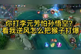 你打李元芳怕孙悟空？看我逆风怎么把猴子打爆！视频封面