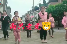怀蓉广场舞《两只老虎》