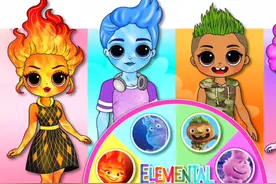 冰雪奇缘艾莎和桃子公主 黑猫 索尼克换装四元数 - 手工娃娃换装视频封面